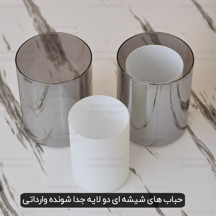 لوستر خطی لاینر اشپزخانه اتاق خواب جزیره مشکی حباب وارداتی