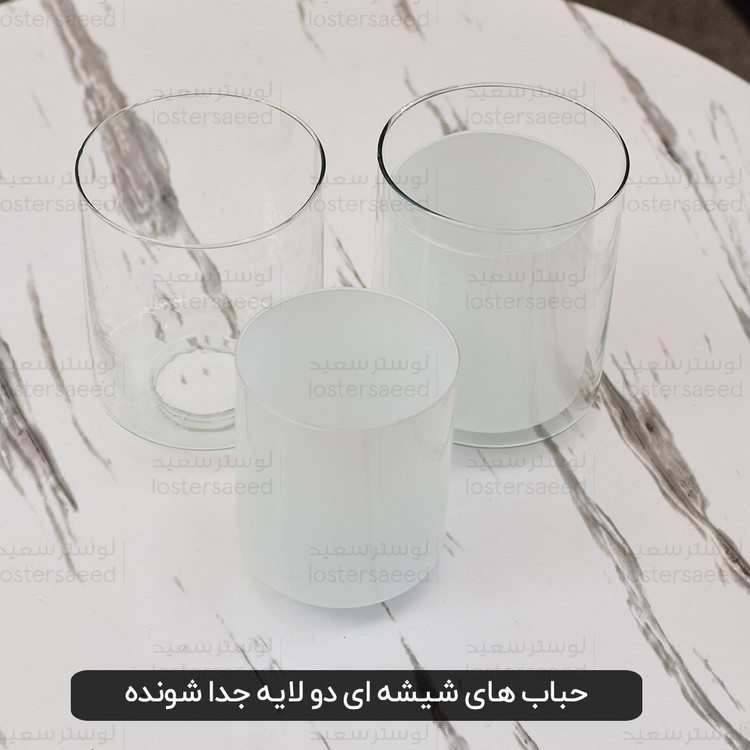 لوستر آشپزخانه اتاق خواب اویز سه شعله مشکی